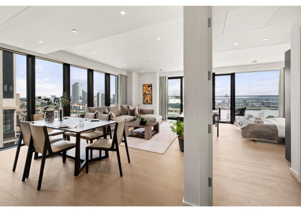 Elegant And Modern Apartments In Canary Wharf Right Next To Thames ロンドン エクステリア 写真