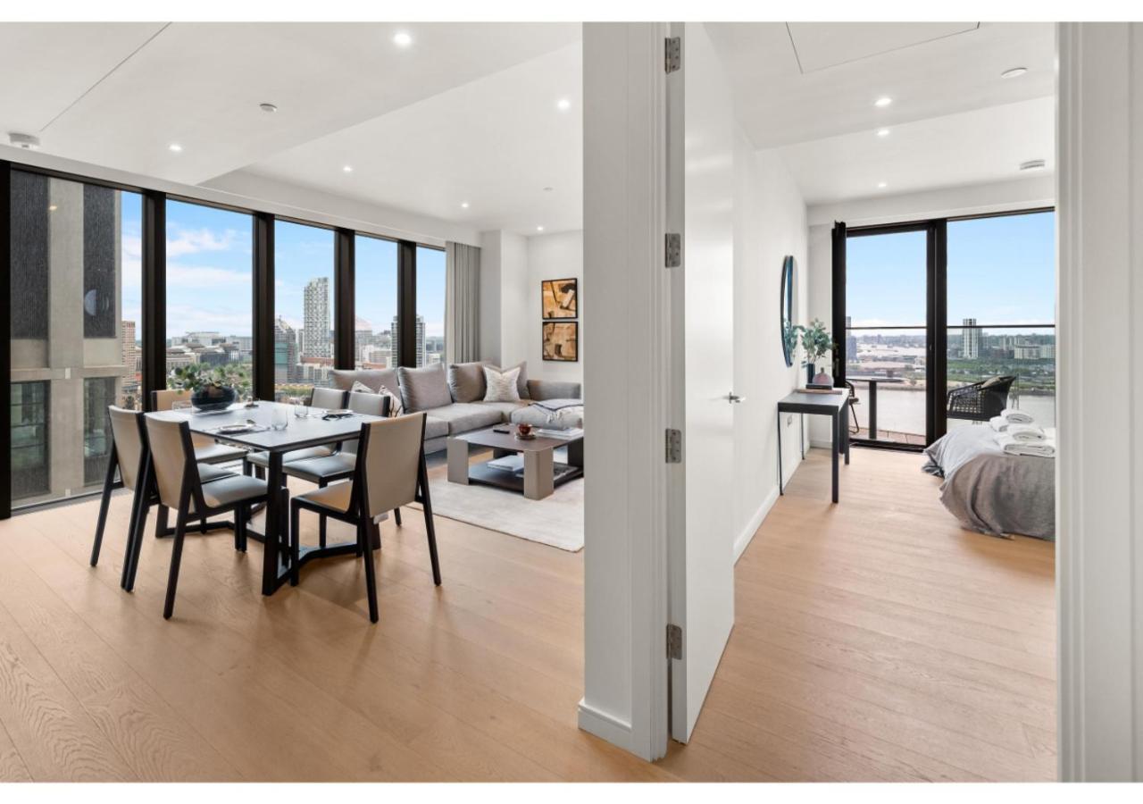 Elegant And Modern Apartments In Canary Wharf Right Next To Thames ロンドン エクステリア 写真