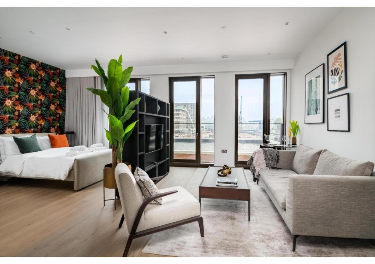 Elegant And Modern Apartments In Canary Wharf Right Next To Thames ロンドン エクステリア 写真